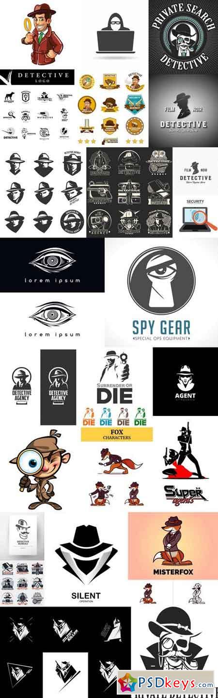Detective Spy Logo - 25 Vector