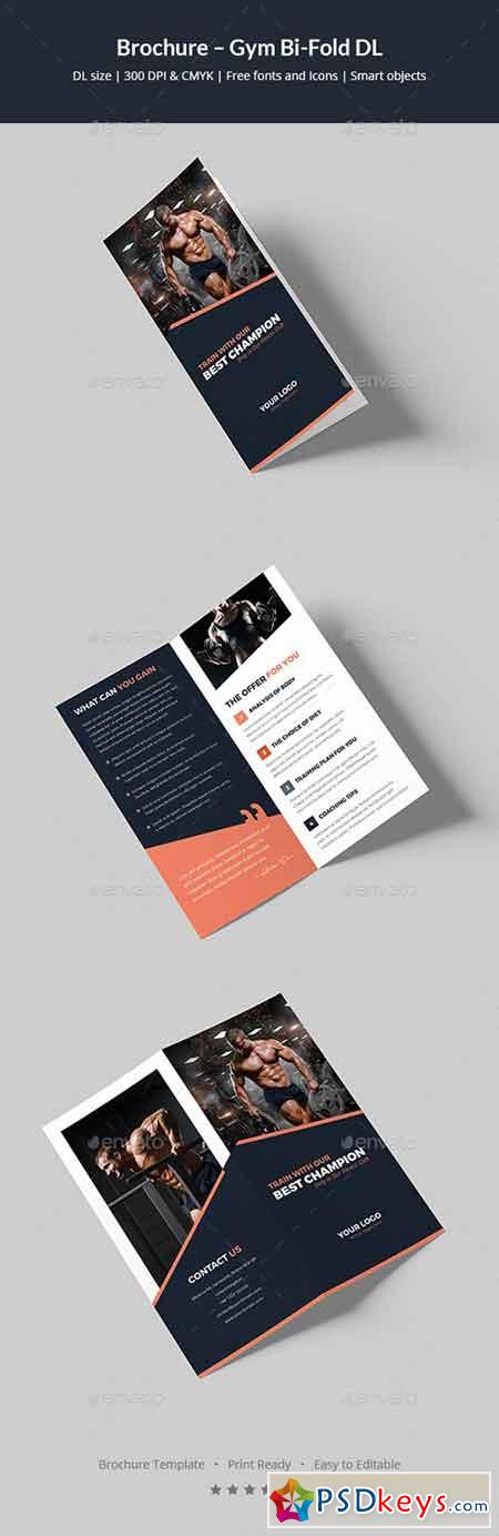 Brochure  Gym Bi-Fold DL 20461320