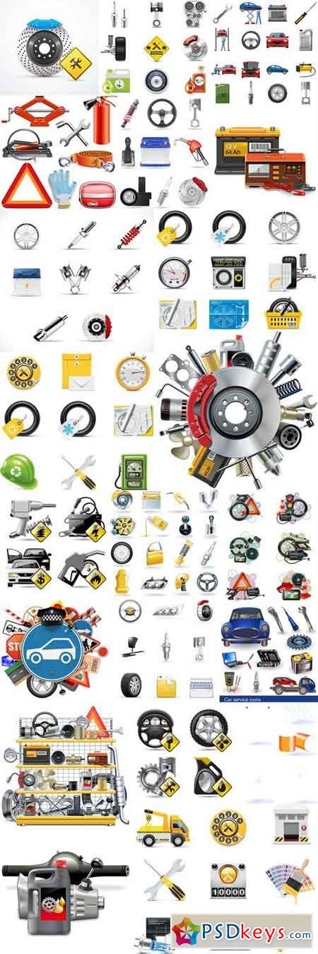 Car Parts Collection - 21 Vector