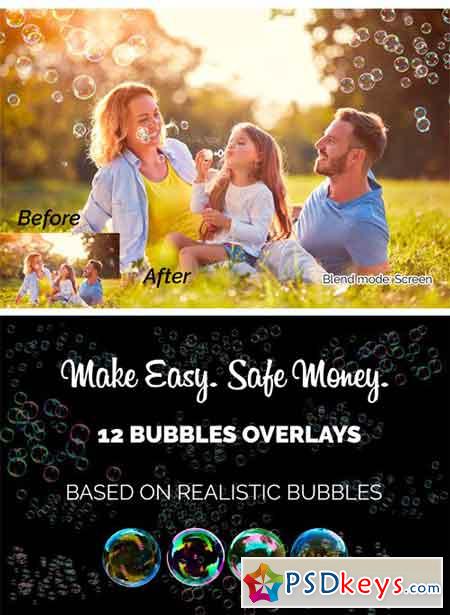 12 Soap Bubbles Photo Overlays 1724003