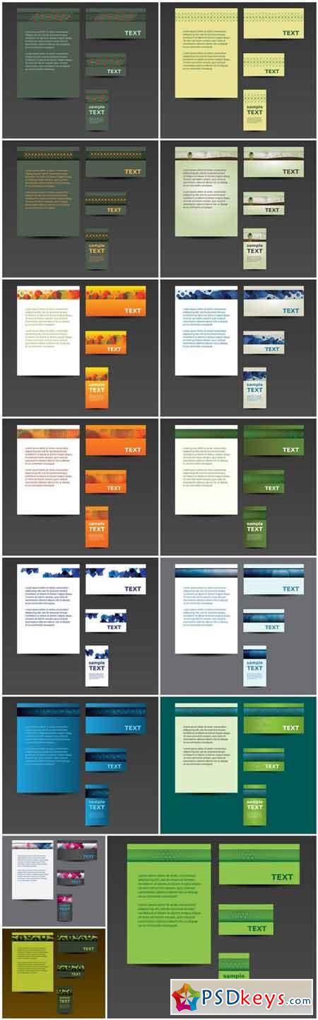 Corporate Template Card Banners - 15 Vector