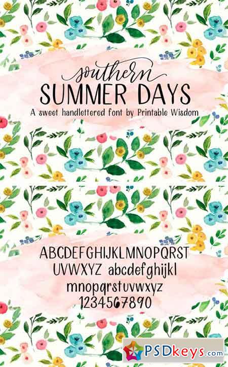 Southern Summer Days Font 1709678