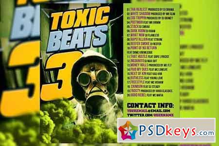 Toxic Beats Album Cover Design 1684718
