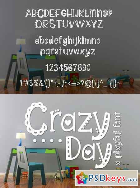 Crazy Day a Playful Font 1755508