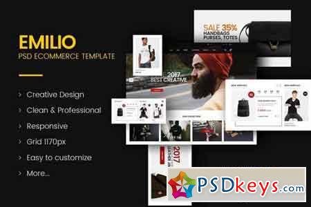 Emilio - Fashion Store PSD Template