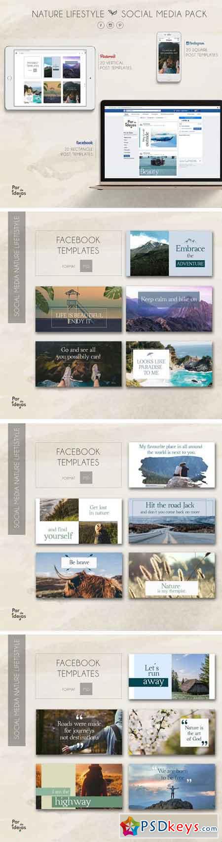 Nature Lifestyle  Social Media Pack 1740991