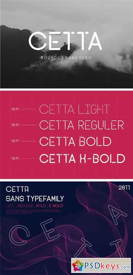 Cetta Sans Typefamily 1741268