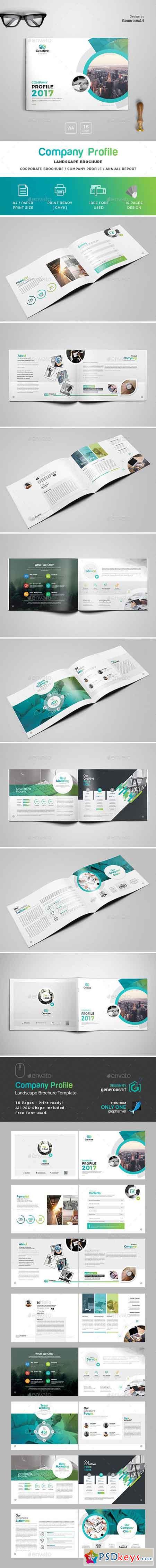 Company Profile Landscape Brochure Template - 20149505