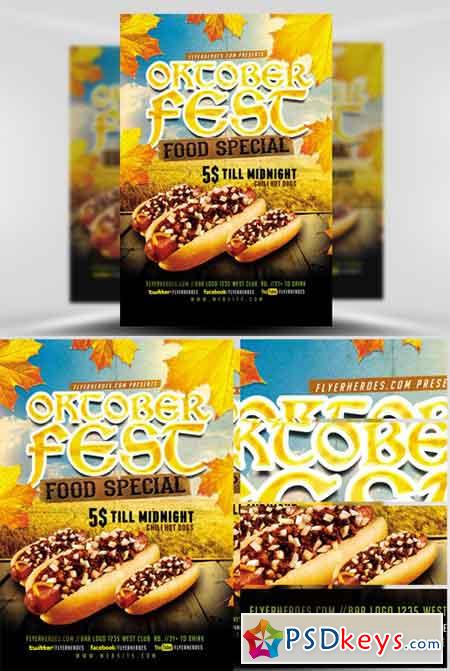OktoberFest Food Flyer Template V3