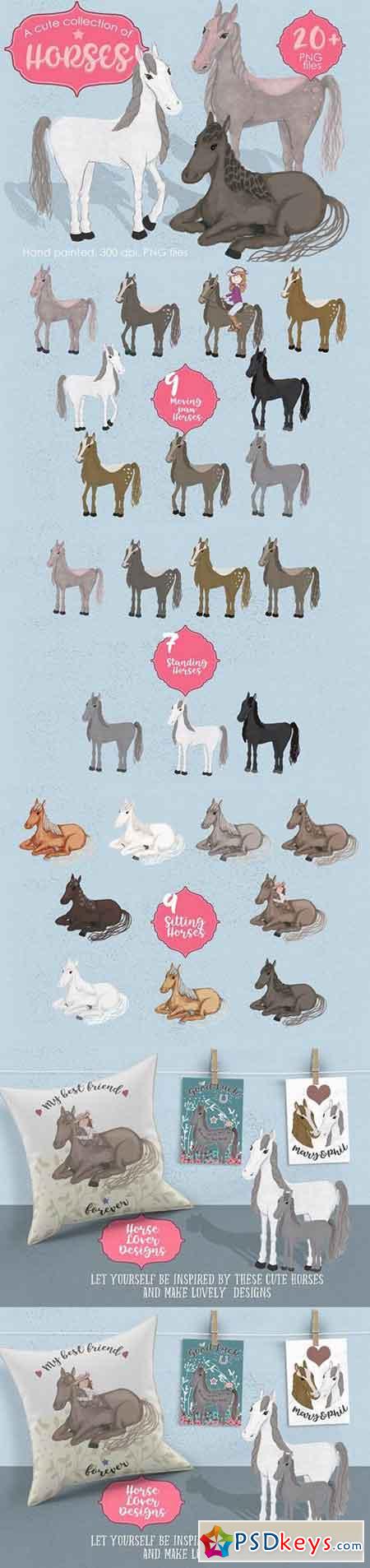 A cute collection of horses 1729204