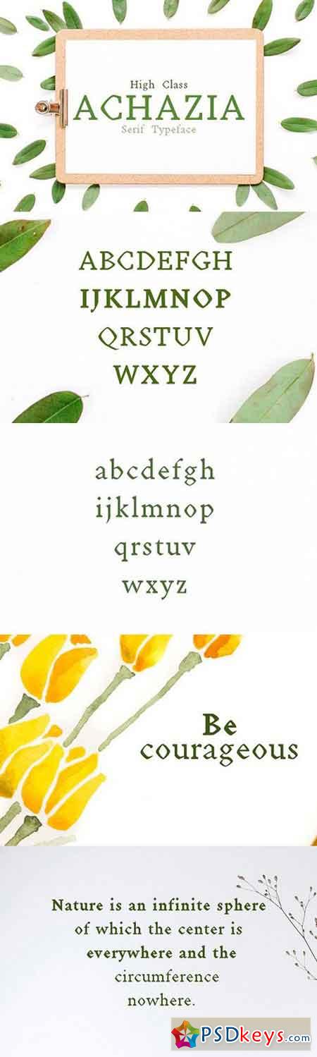 Achazia Serif Typeface 1742283