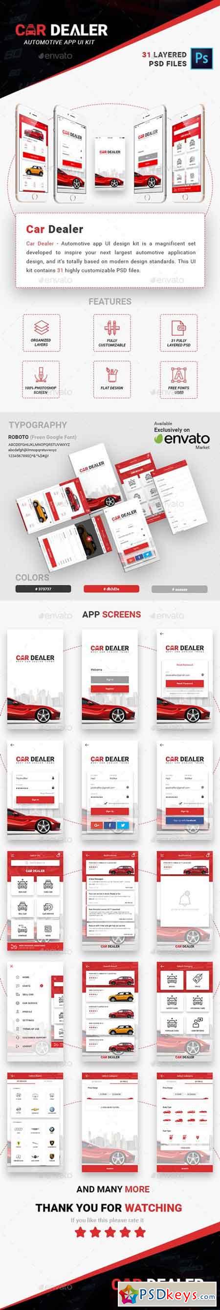 Car Dealer - Automotive App UI Kit 20498744