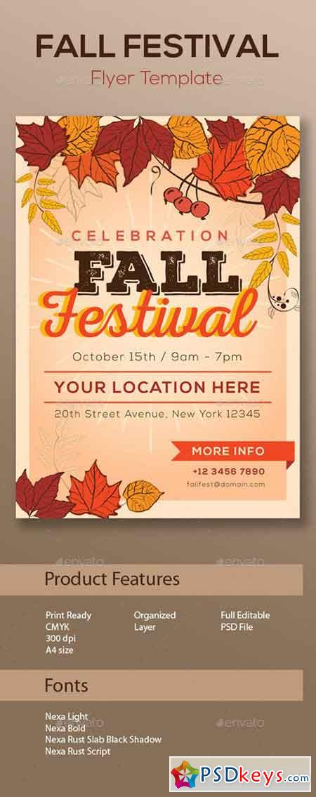 Fall Festival Flyer Template 13181451