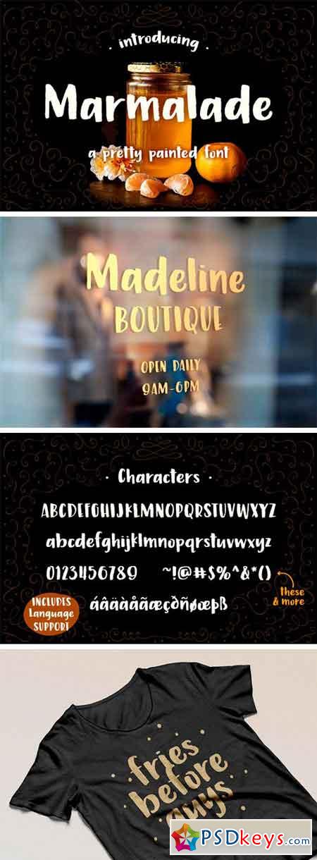 Marmalade, a Hand Painted Font 1776638
