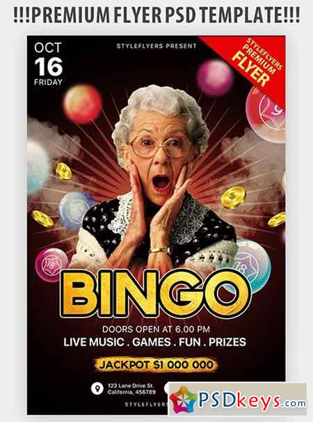 Bingo V10 PSD Flyer Template