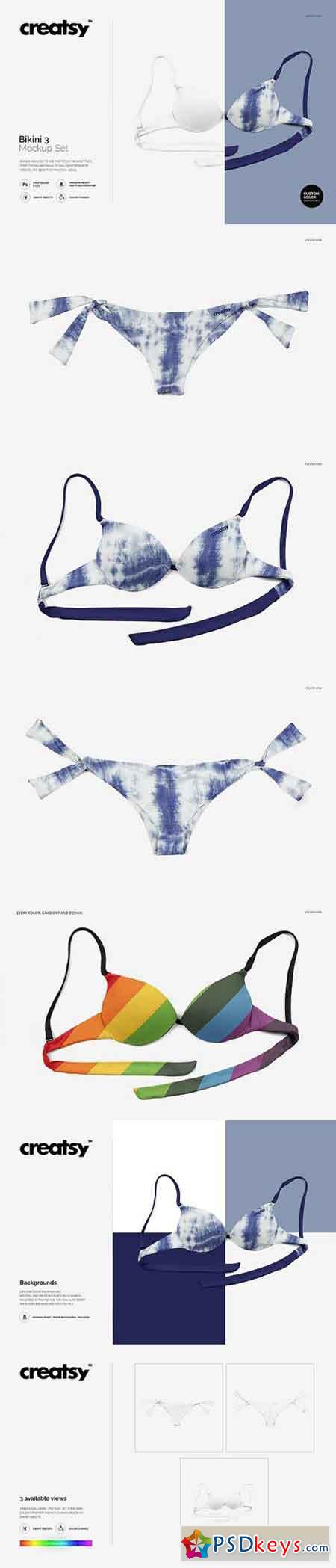 Download Bikini 3 Mockup Set 1759488 » Free Download Photoshop ...