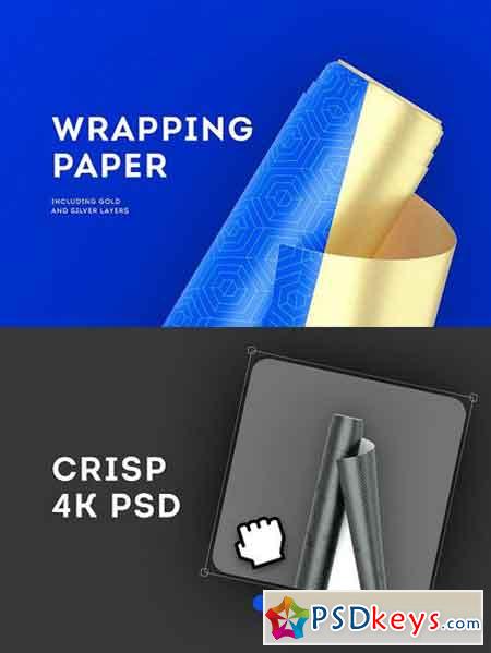 Download Wrapping Paper Mockup 1744719 » Free Download Photoshop Vector Stock image Via Torrent ...
