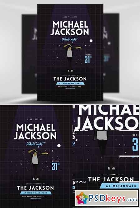Michael Jackson Tribute Night Flyer Template