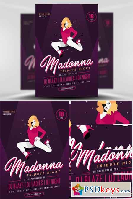 Madonna Tribute Night Flyer Template