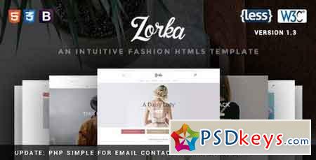 Zorka v1.0 - An Intuitive Fashion HTML5 Template 11375177