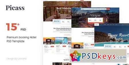Picass v1.0 Hotel PSD Templates 20481803