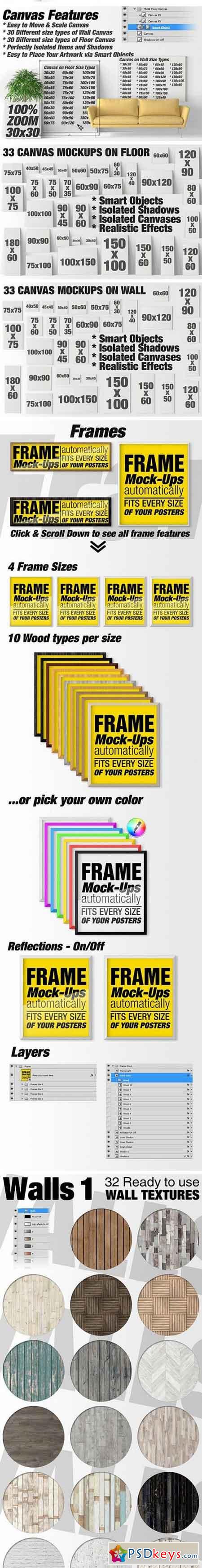 Canvas Mockups - Frames Mockups v 52 1512946