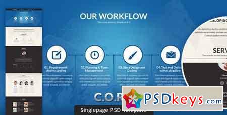 CORE v1.0 - Multipurpose Single Page PSD Template 3838662