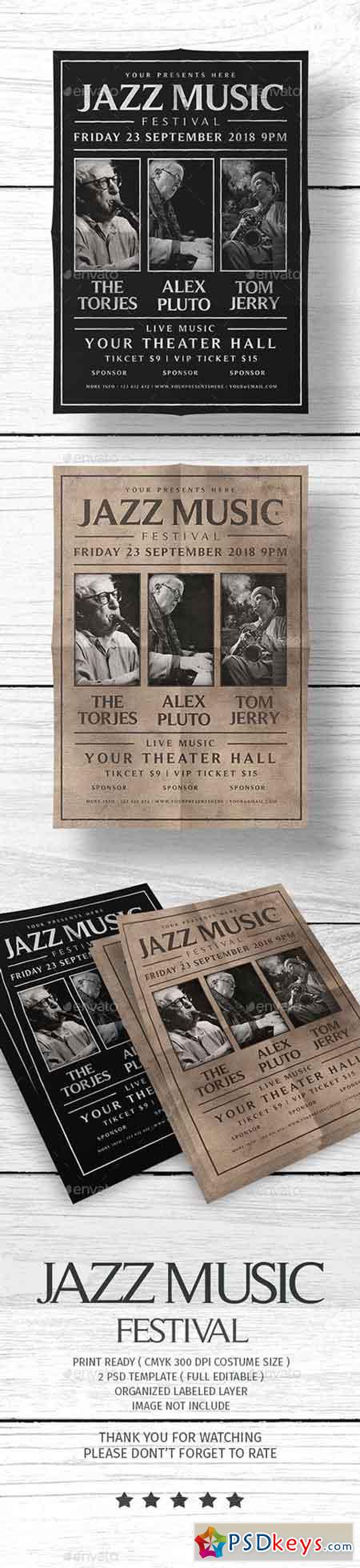 Jazz Music Festival Flyer 20553955