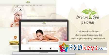 Dream Spa v1.0 - Vintage Spa Salon PSD 7507457