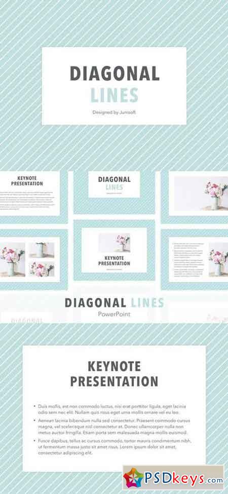 Diagonal Lines PowerPoint Template