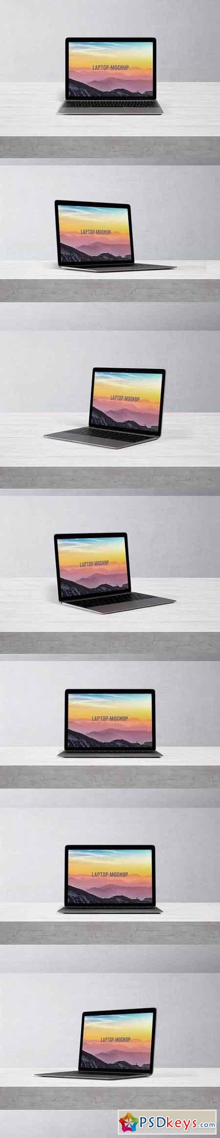 14x9 Laptop Screen Mock-Up - Space Gray