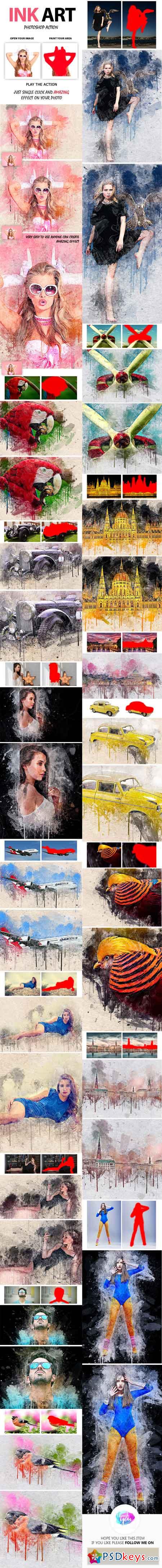 Ink Art Photoshop Action 20541523