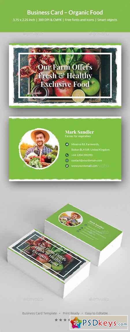 Business Card  Organic Food 20466663