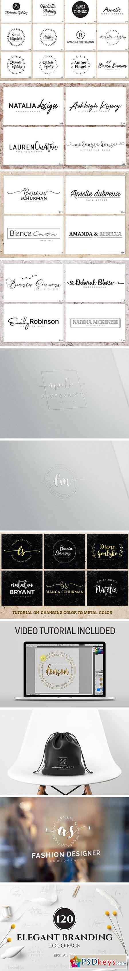 120 Elegant Branding Logo Pack 1729516