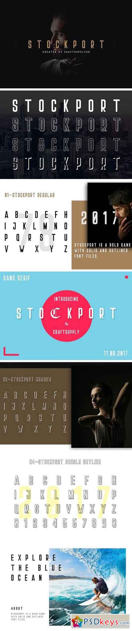 Stockport Font + Bonus Logo 1771545