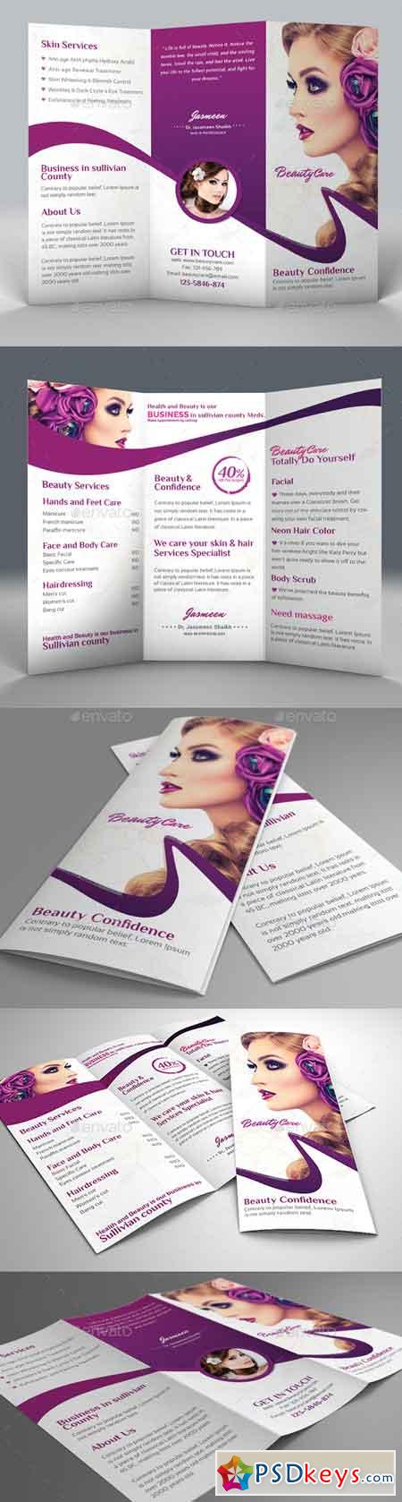 Beauty Salon Trifold Brochure 20581048
