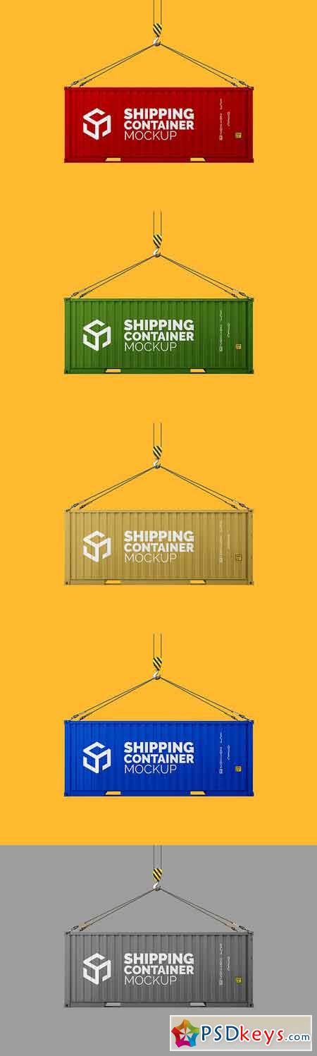 Download Shipping Container Mockup 1828174 » Free Download Photoshop Vector Stock image Via Torrent ...