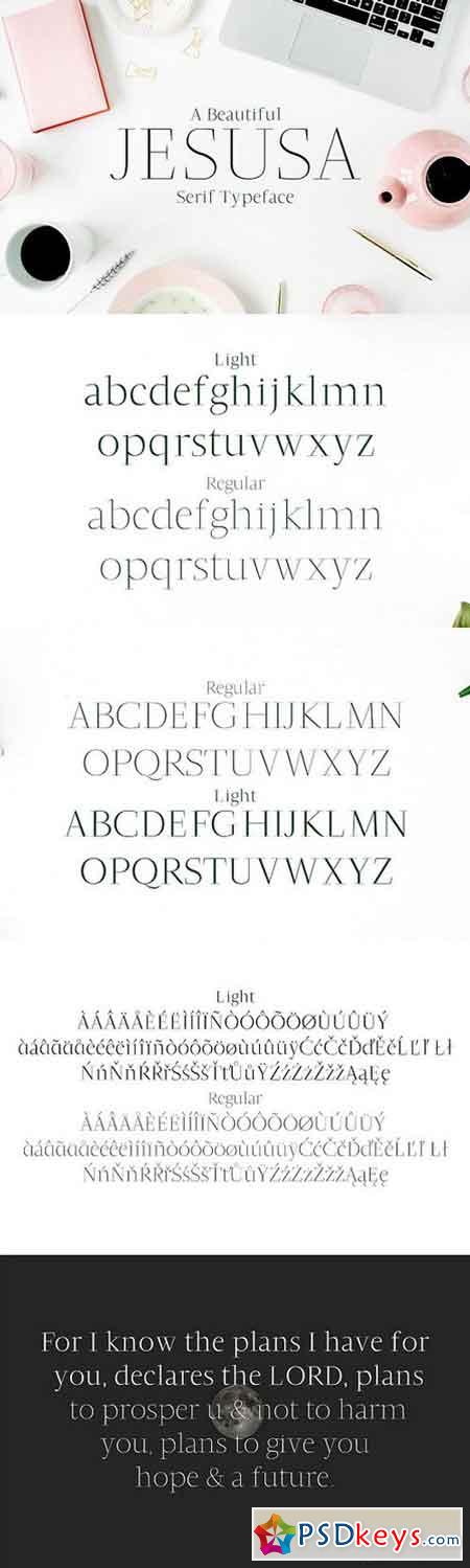 Jesusa Serif Typeface 1782571
