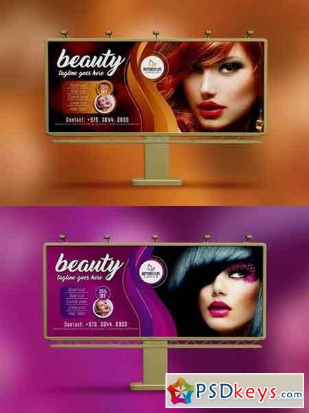 Golden Beauty Salon Billboard