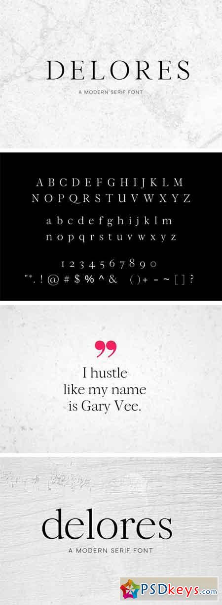 Delores - A Modern Serif Font 1806538
