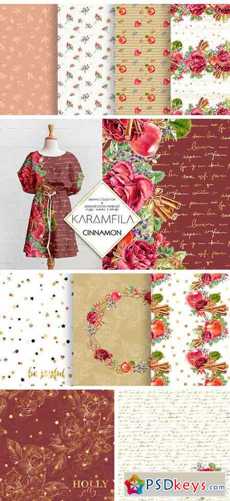 Cinnamon and Apples Patterns 1792682