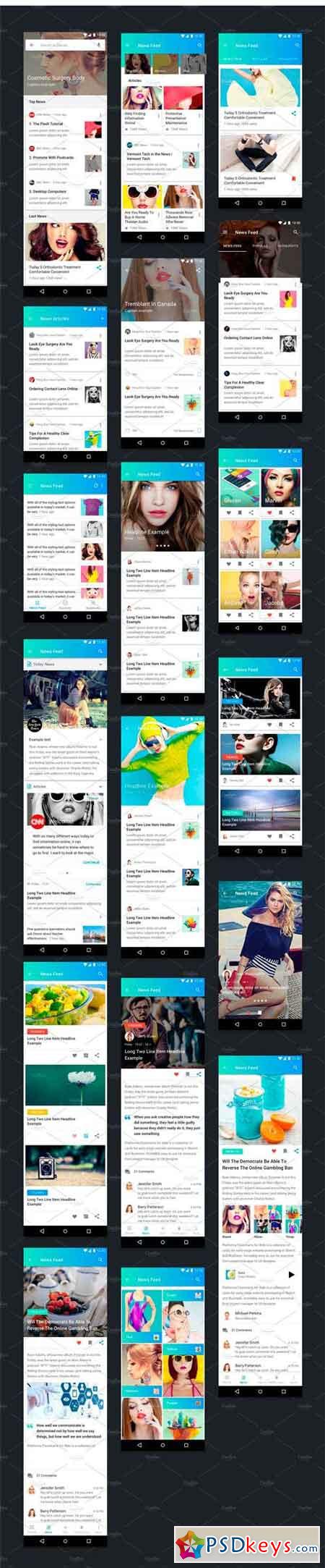 Material Theme UX UI Kit 1781595