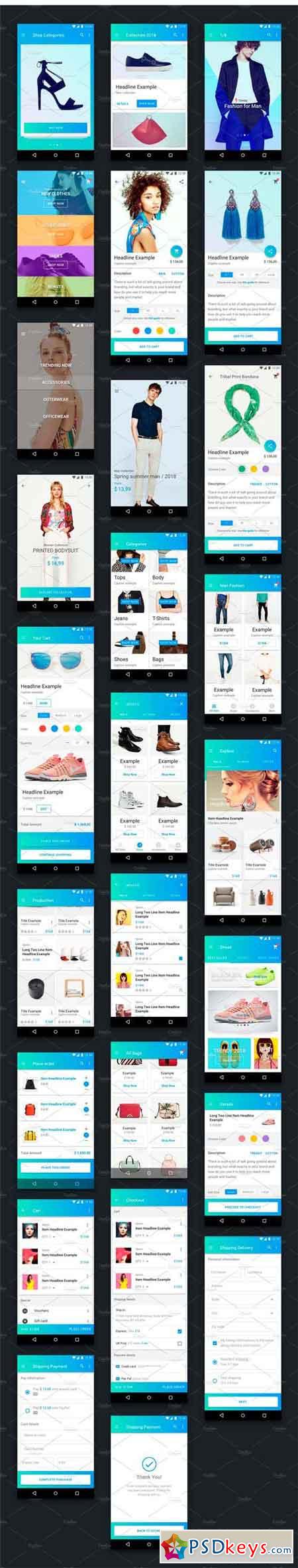 Material Theme UX UI Kit 1781595