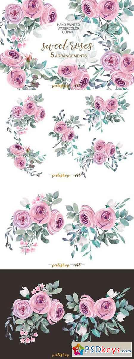 Pastel Pink Floral Arrangements 1808961