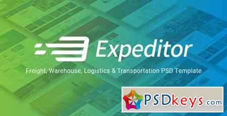 Expeditor - Logistics & Transportation PSD Template 20552167