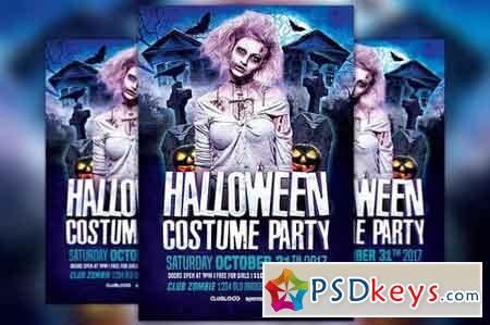 Halloween Costume Party Flyer 1821206