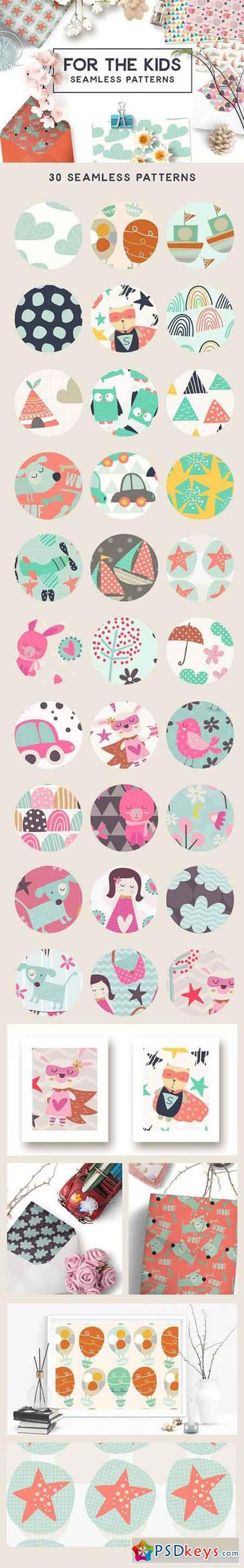 For the Kids Seamless Patterns 278028
