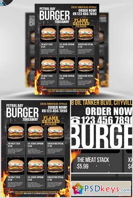 Burger Takeaway Flyer Template