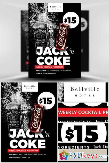 Jack and Coke Flyer Template