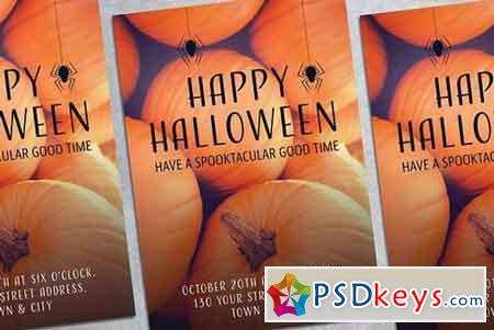 Halloween Party Poster Mockup 1834366